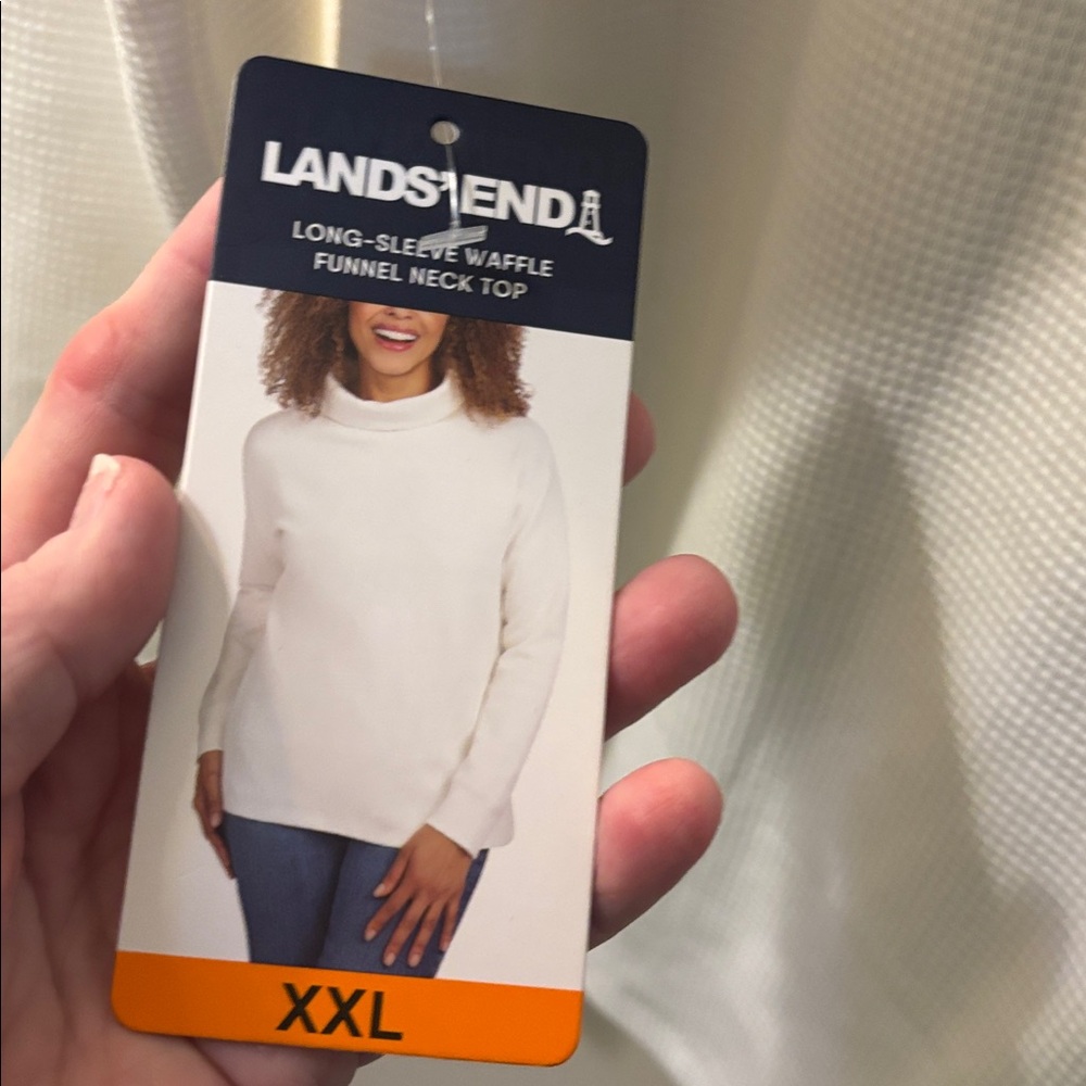 NWT LANDS END  waffle top xxl - Picture 3 of 7